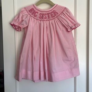 Classic and Preppy Smocked Big Sister Dress
